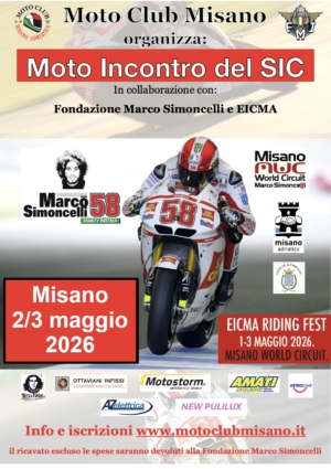 Iscrizione moto incontro del Sic 2026